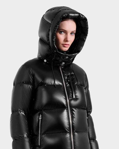 RUDSAK ASHLYN Glossy Quilted Down Puffer Womens Apparel